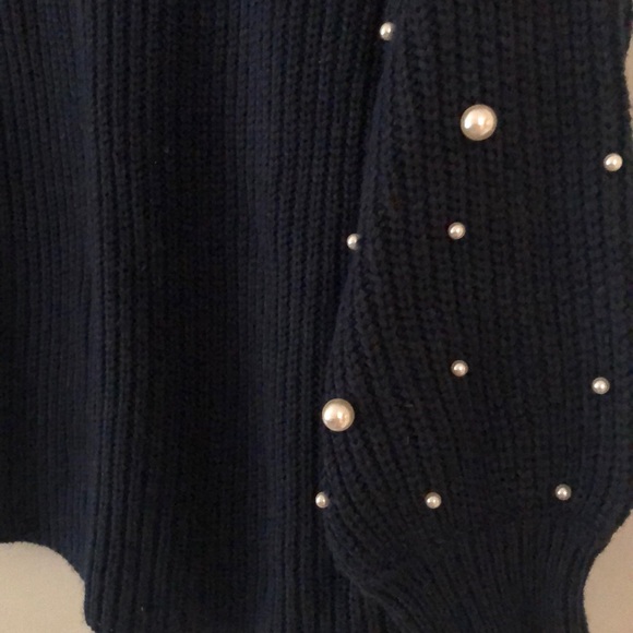 Hayden Girls Sweater with Pearl beaded sleeve - Picture 4 of 8